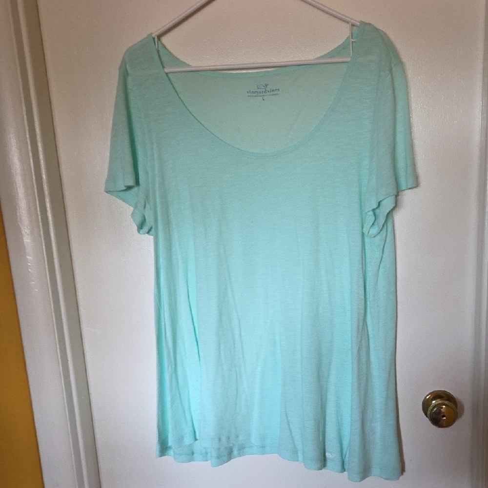 Vineyard Vines Women's Mint Green Short Sleeve Tee